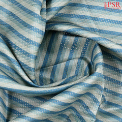 Shades Of Blue Semi Tussar Saree