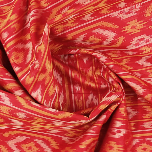 Red Patola Silk Cotton Saree
