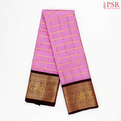 Rose Pink Kanchipuram Silk Saree