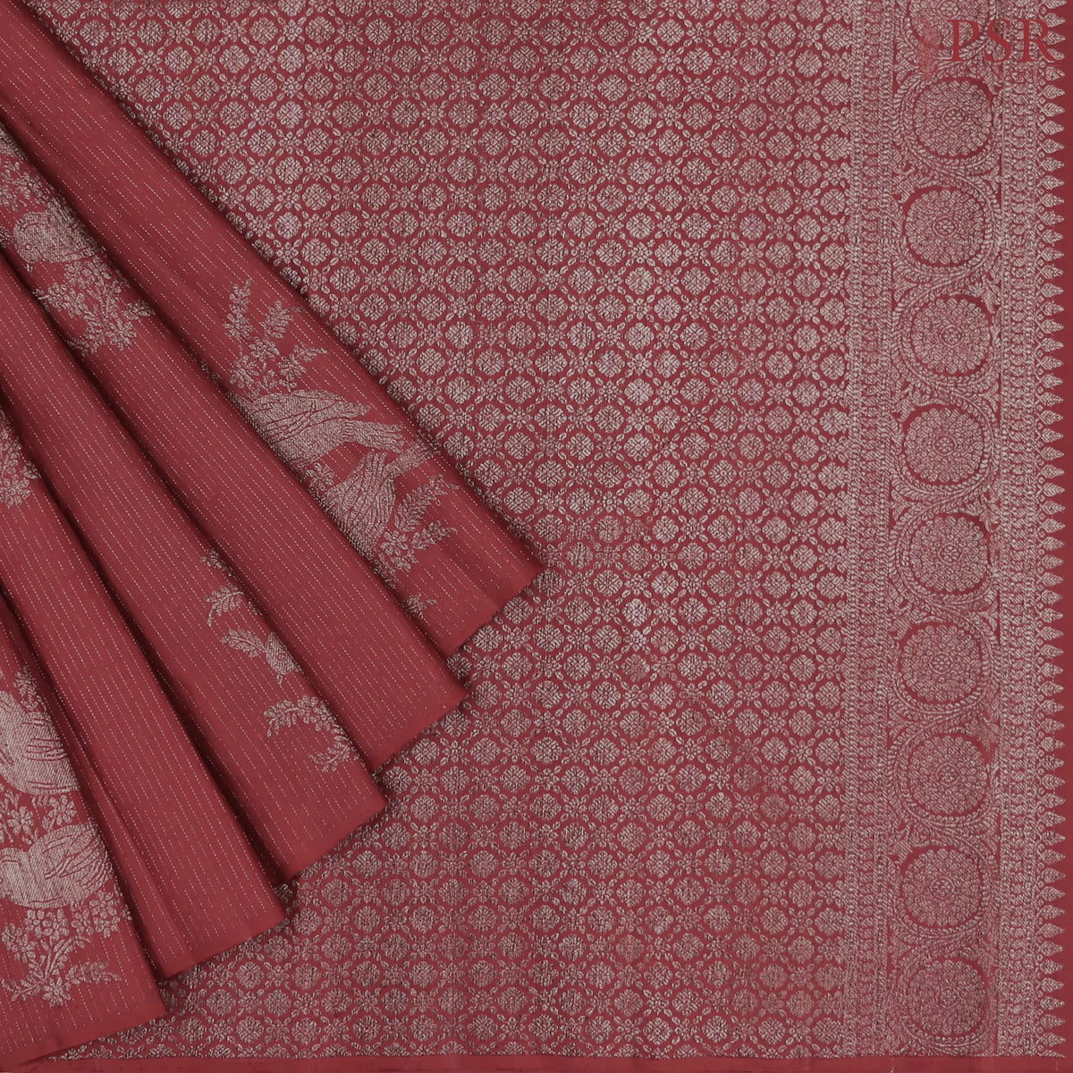 Classic Maroon Kanchipuram Silk Saree