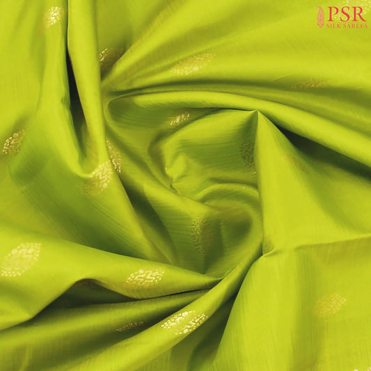 Chartreuse Green Fancy Kanchipuram Silk Saree