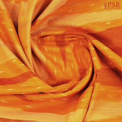 Amber Yellow Patola Silk Cotton Saree