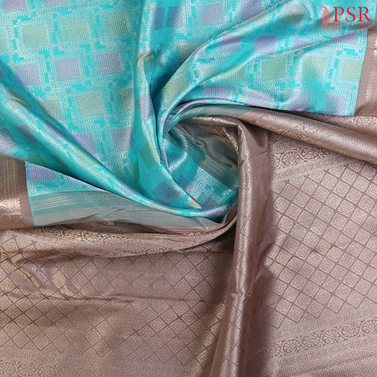 Turquoise Bridal Kanjivaram Silk