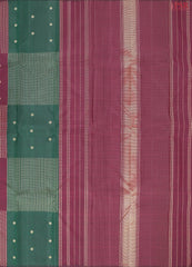 Dark Green & Dark Burgudy Kanchipuram Silk Saree