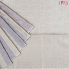 Beige & Purple Soft Art Silk Saree