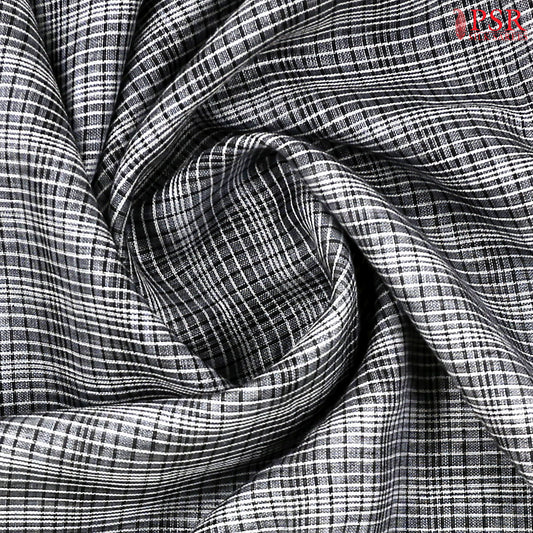 Dark Grey Linen Saree