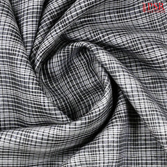 Dark Grey Linen Saree