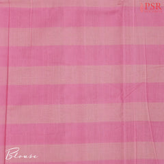 Light Pink & Beige Mangalagiri Cotton Saree