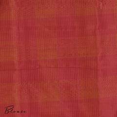 Yellow & Red Cotton Silk Saree