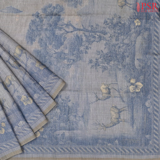 Pearl Beige Ghicha Cotton Saree
