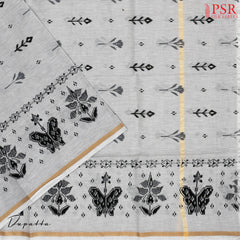 Black & Grey Chirala Cotton Dress Material