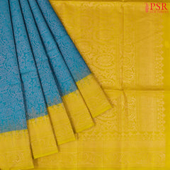 Cerulean Blue Soft Silk Saree