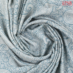 Powder Blue Assam Saree