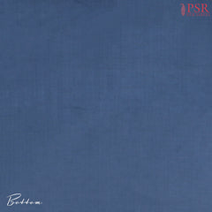 Royal Beige & Blue Kadhi Tussar Silk Dress Material