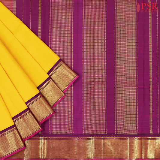 Mambhazam Yellow Kanchipuram Silk Saree