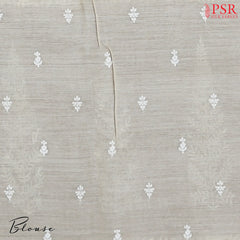 Flaxen Yellow Munga Silk Saree