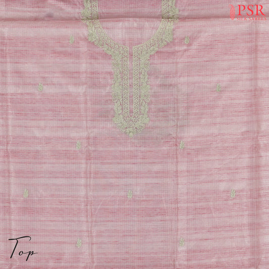 Light Pink Kota Tissue Dress Material