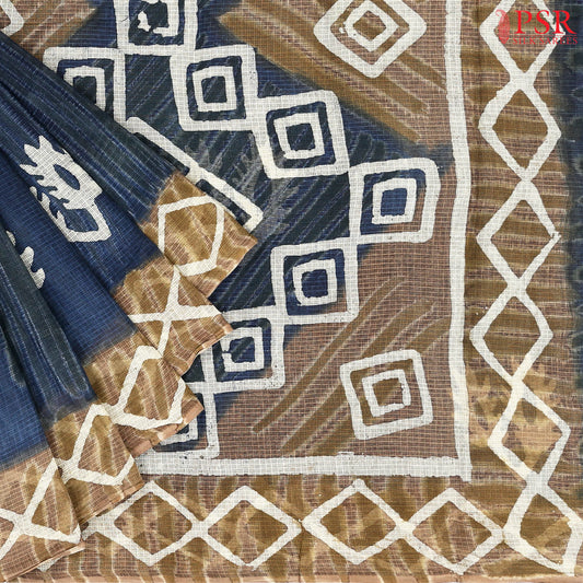 Prussian Blue Kota Saree