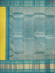 Olive Yellow Kanchipuram Silk Saree