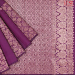Magenta Purple Kanchipuram Silk Saree