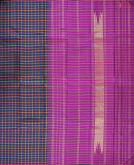 Midnight Blue Kanchipuram Silk Saree