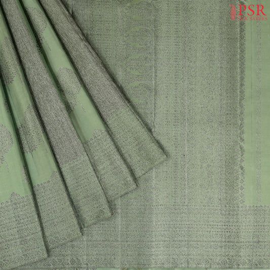 Laurel Green Kanchipuram Silk Saree