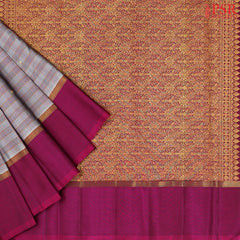 Zinc Grey Kanchipuram Silk Saree