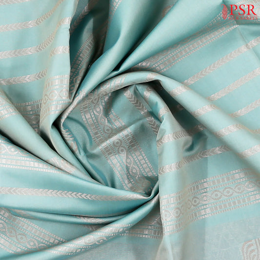 Powder Blue Soft Art Silk Saree