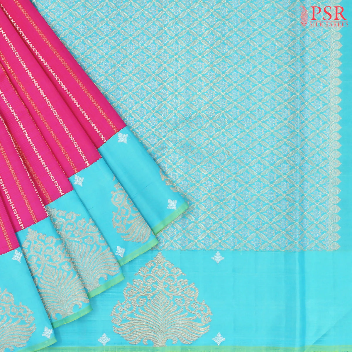 Rani Pink Kanchipuram Silk Saree