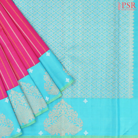 Rani Pink Kanchipuram Silk Saree