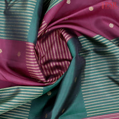 Dark Green & Dark Burgudy Kanchipuram Silk Saree