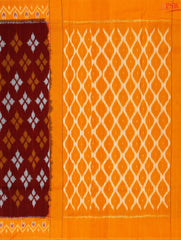 Maroon Ikkat Cotton Saree