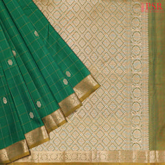Emerald Green Arani Silk Saree
