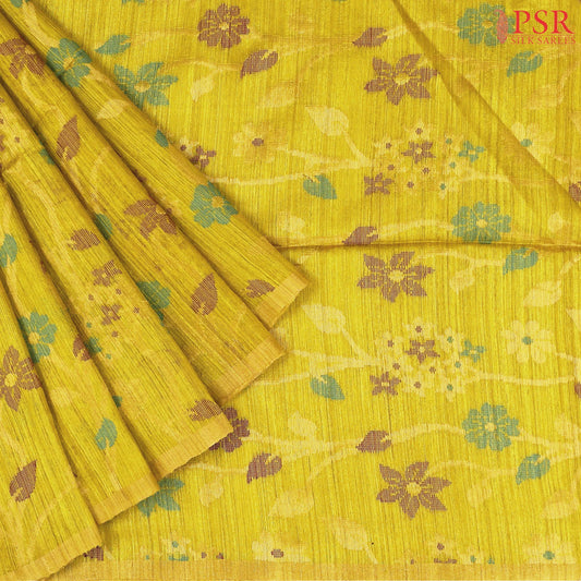 Warm Gold Kadhi Tussar Silk Saree