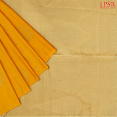 Amber Yellow Soft Art Silk Saree