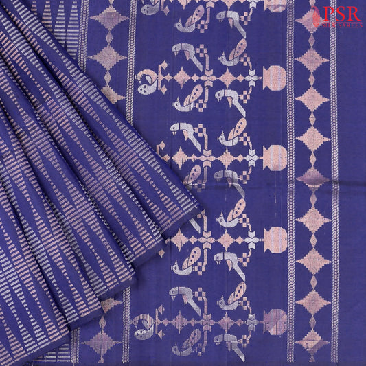 Navy Blue Soft Silk Saree