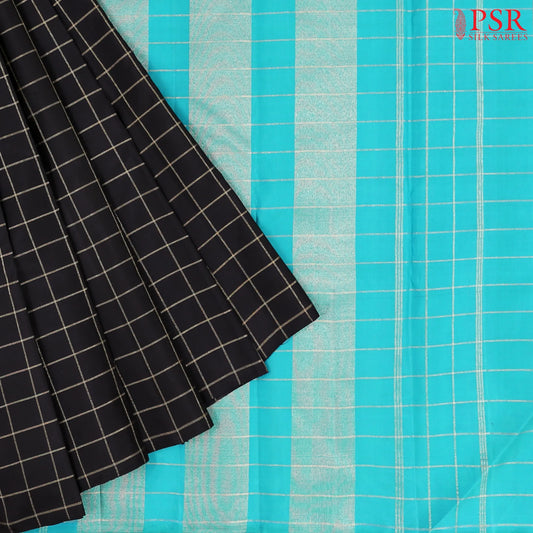 Black Kanchipuram Silk Saree