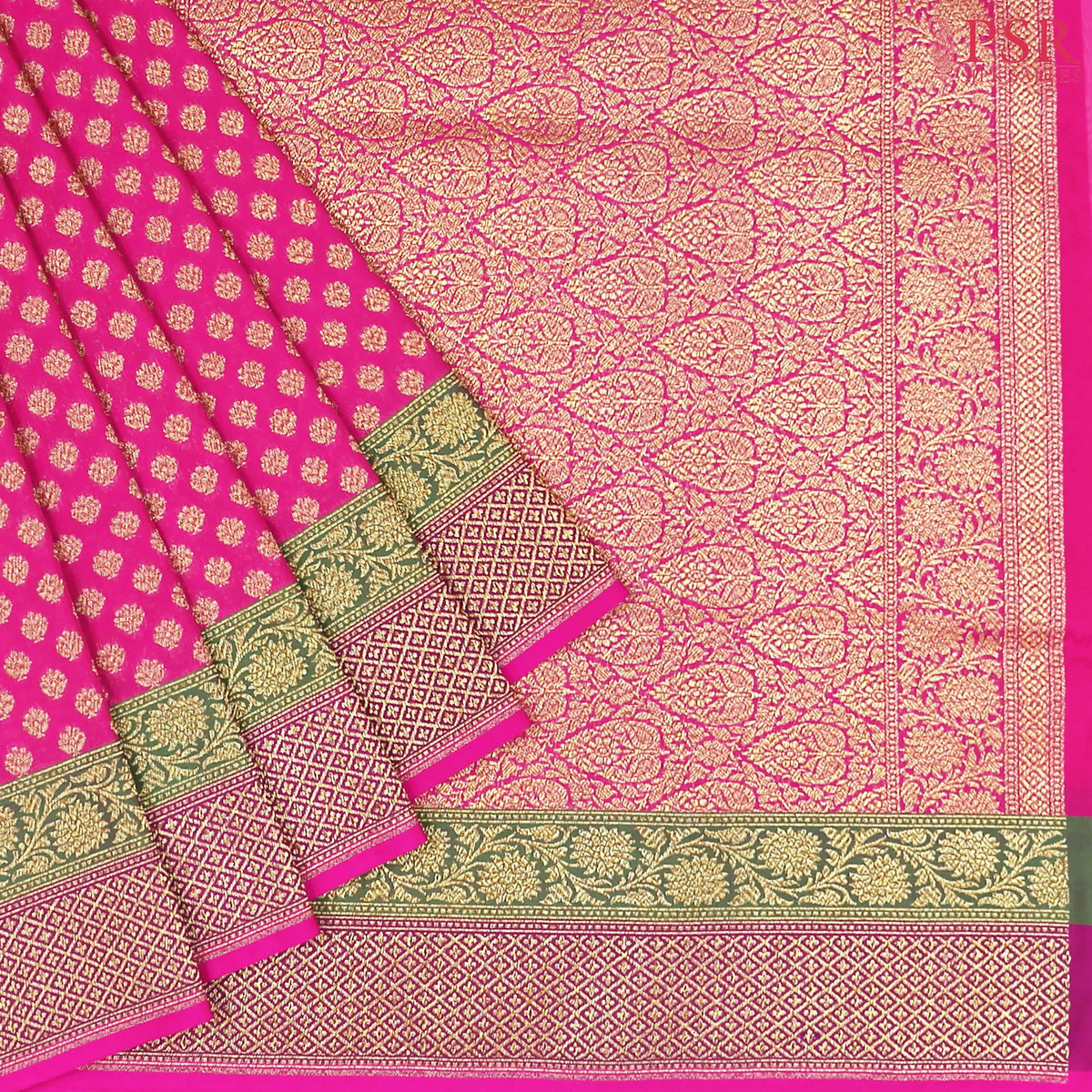Magenta Pink Summer Silk Saree