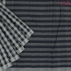 Black & Grey Mangalagiri Cotton Saree