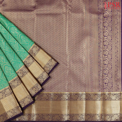 Emerald Green Art Silk Jacquard Saree