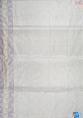 Beige & Purple Soft Art Silk Saree