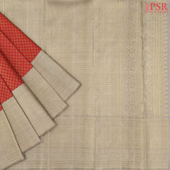 Royal Red Kanchipuram Jacquard Silk Saree