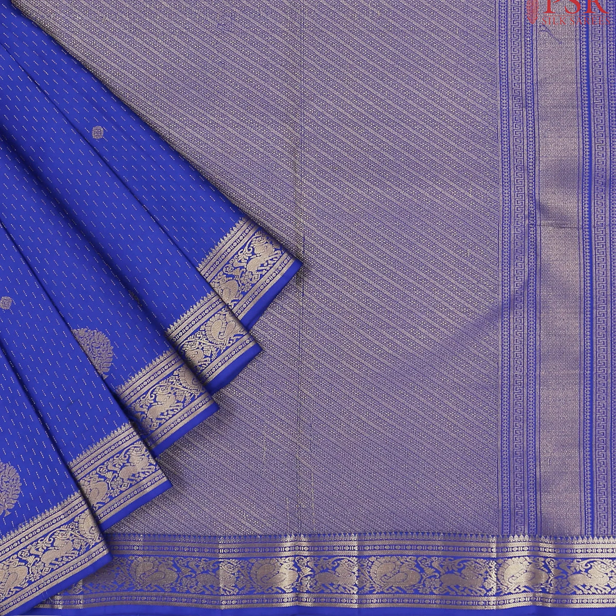 Royal Blue Fancy Kanchipuram Silk Saree