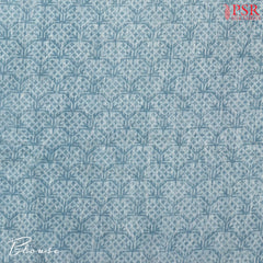 Powder Blue Assam Saree