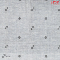 Dark Grey Linen Saree