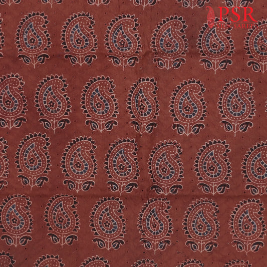 Maroon Hacoba Embroidery Running Material