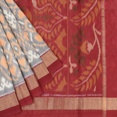 Grey Patola Silk Cotton Saree