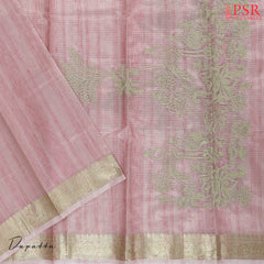 Light Pink Kota Tissue Dress Material