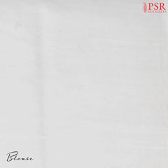 Dove White Semi Dupion Saree