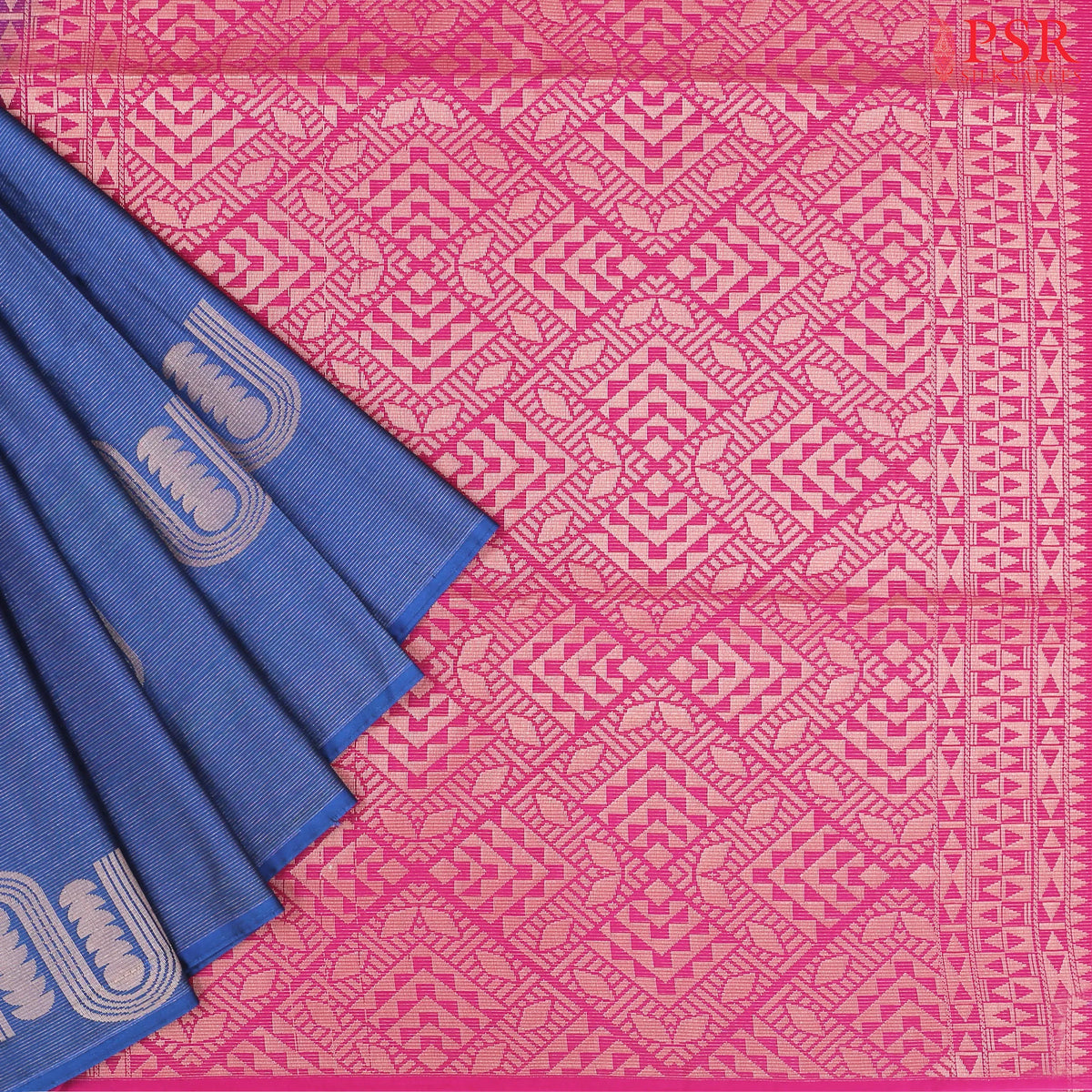 Yale Blue Soft Art Silk Saree